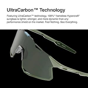 100% HYPERCRAFT Sport Performance Frameless Sunglasses